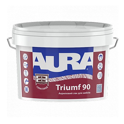 Лак для меблів Aura Triumf 90 глянсовий 0.75л, фото 1