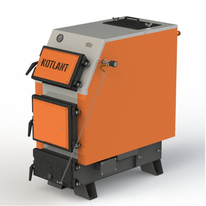 16 кВт Котел довготривалого горіння 5 мм KOTLANT-КОТЛАНТ КВУ-16 С МЕХАНИЧЕСКИМ РЕГУЛЯТОРОМ ТЯГИ, фото 1