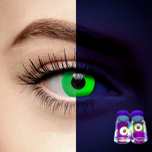 Кольорові лінзи світні ELITE Lens "UV Грін" 2 шт., фото 1