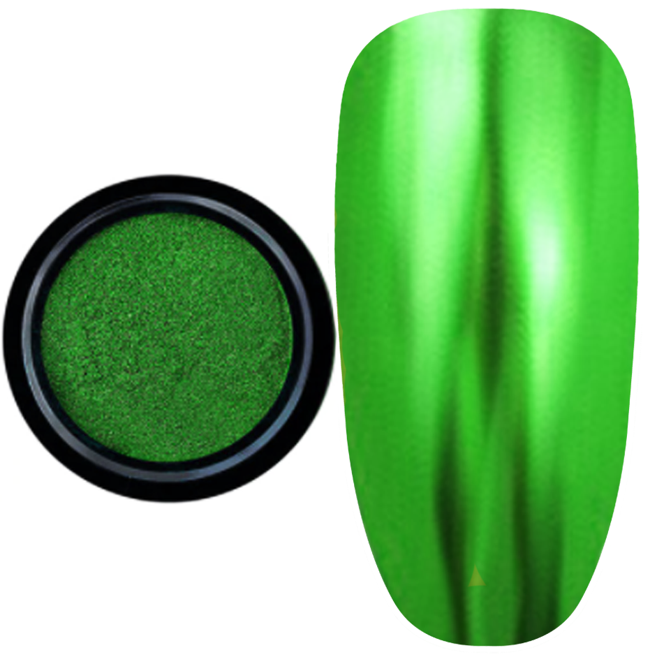 Дзеркальна втирка пудра №9 зелена