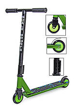Трюковий самокат TURBO від Scale Sports на підшипниках Abec-7. Green