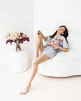 Пижама для дома в стиле поп-арт с капюшонм S, M, L, XL