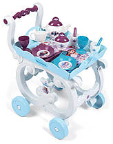 Дитячий візок Frozen II з підносом та чайним сервізом Smoby 310517