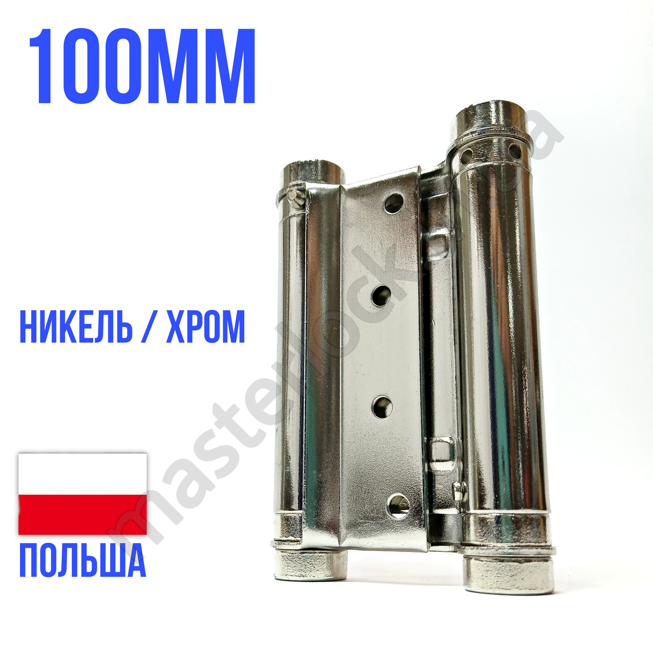 Петля барна 100мм Хром