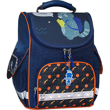 Рюкзак шкільний каркасний з ліхтариками Bagland Успіх 12л (00551703 5513 225 синiй 429), фото 2