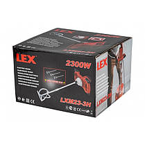 Міксер будівельний LEX LXM23-3H 2300 ВАТ + 3 насадки в комплекті, фото 5