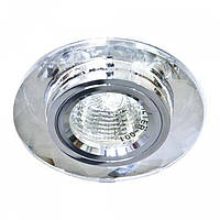 8050-2/ срібло-срібло світильник точковий, декор. скло MR16 50W