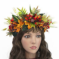 Український осінній віночок на голову на голову Красимира 11234