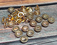 Люверс 8 мм золото (100 шт/уп) Нержавейка
