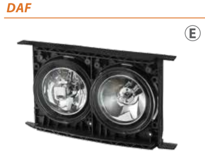 Фара протитуманна DAF 1725272 LF - CF 85 L(Ліва) M632033 Mars tech