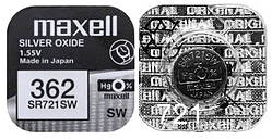 Срібно-оксидна батарейка Maxell "таблетка" SR721SW 1шт/уп