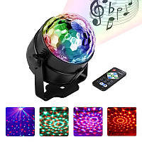 Al Світлодіодний диско-шар EKOOT L-12Y LED RGB світлове шоу голосове керування пульт ДК
