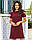 Ніжне плаття з воланами, арт 783, колір червоний, фото 3