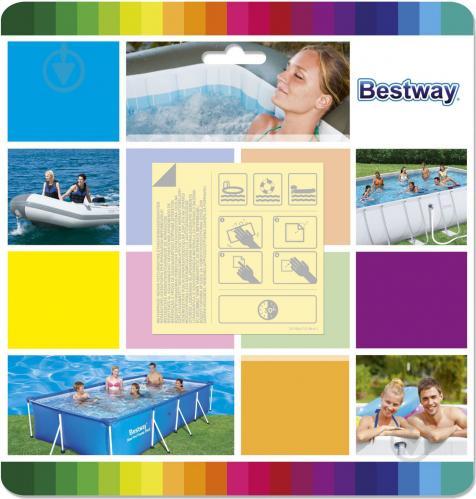 Набір латок для ремонту надувних виробів Bestway Бесть 10 шт. 62091 6,5х6,5 см ТОП ПРОДАЖ
