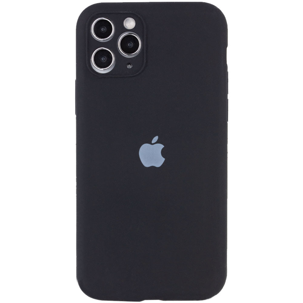 Чохол накладка бампер для Apple iPhone 11 Айфон (6,1 дюйма) Silicone Case колір чорний (Black) full camera