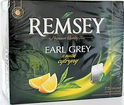 Чай чорний Earl Grey з цедрою лимона REMSEY, 75 пак