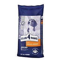 CLUB 4 PAWS PREMIUM Medium all breedСухой корм Клуб 4 лапы для взрослых собак средних пород 20 кг