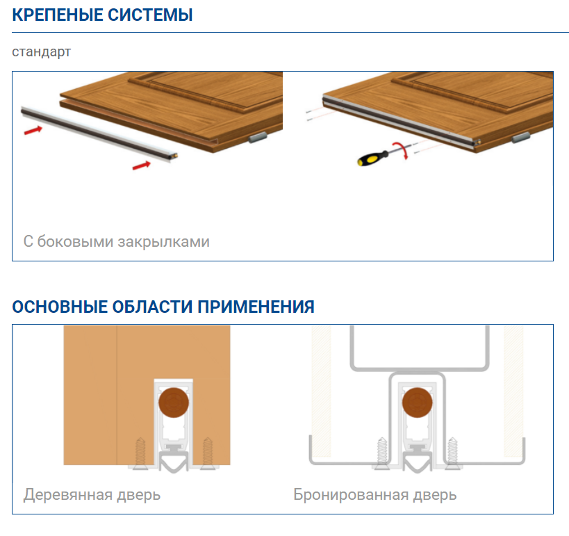 Выпадающий порог для дверей Comaglio Basic 520 430-330мм Серый - фото 3 - id-p1447937134