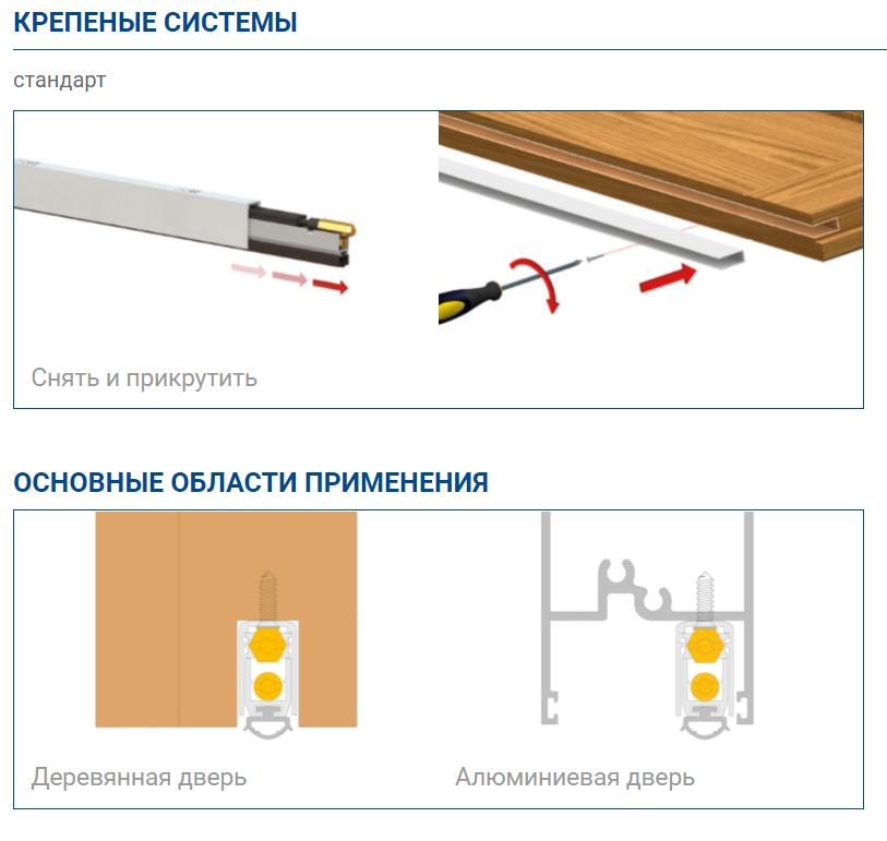 Выпадающий порог для дверей Comaglio Pressure 1700 MINI 630-530мм Серый - фото 3 - id-p1447937138