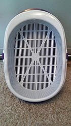 Туалет-лоток  для котів з  рамкою і сіткою 40*30*15 см, фіолетовий, фіолетова рамка