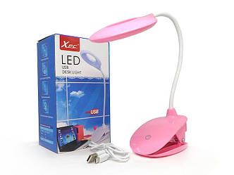 Лампа діодна настільна прищіпка 60шт LAMP-T-6531