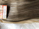 Хвіст на стрічці з штучного волосся з КАНЕКАЛОНУ (шоколад, темно кориневый), фото 6