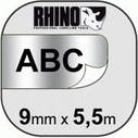 Картридж S071170 з поліестеровою  стрічкою RHINO для термопринтерів DYMO 9 мм х 5,5 м, фото 3