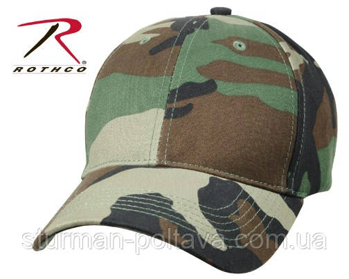 Бейсболка лісовий камуфляж WOODLAND CAMO