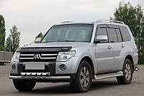 Передній захист ST015 (нерж.) Mitsubishi Pajero Wagon III