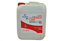 Антифриз червоний 10 л -37 ° С концентрат (1:1) G12 + Solventis