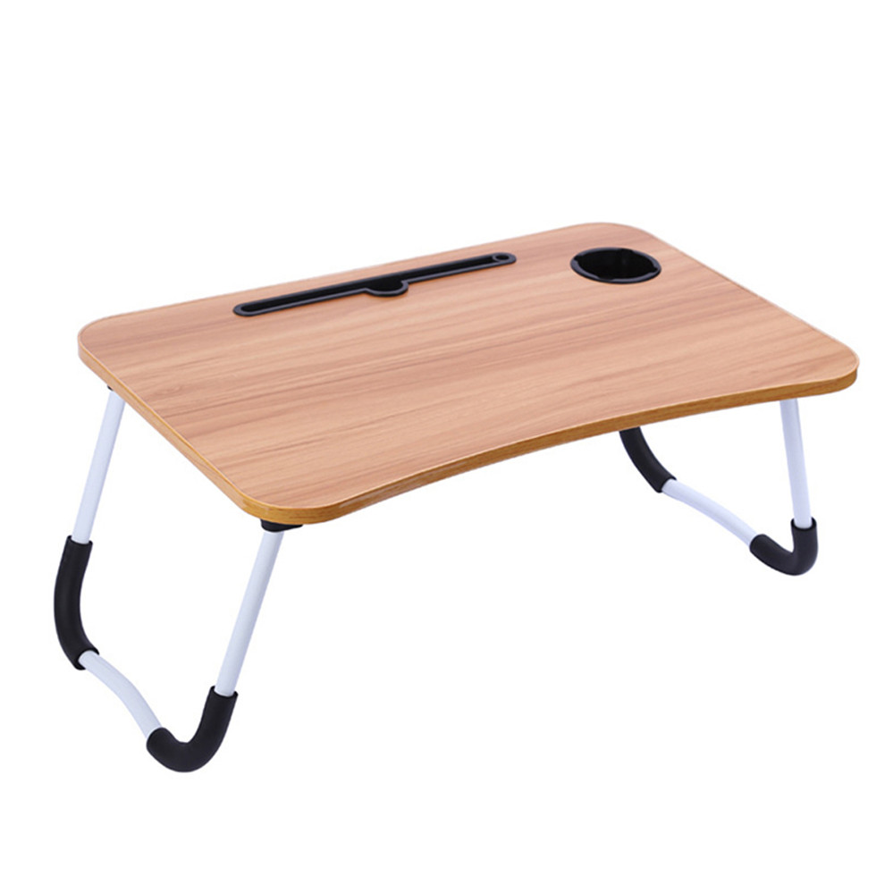 Складаний столик-підставка для сніданку і ноутбука Портативний столик в ліжко для планшета дерево