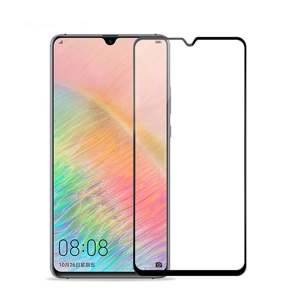 Скло захисне для Huawei Y7 2019 | Enjoy 9 (0,3мм, 5D, чорне) Full Glue, фото 1