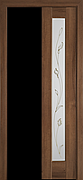 Міжкімнатні двері "Рада" G 400, колір золота вільха з малюнком Р3 , ліві