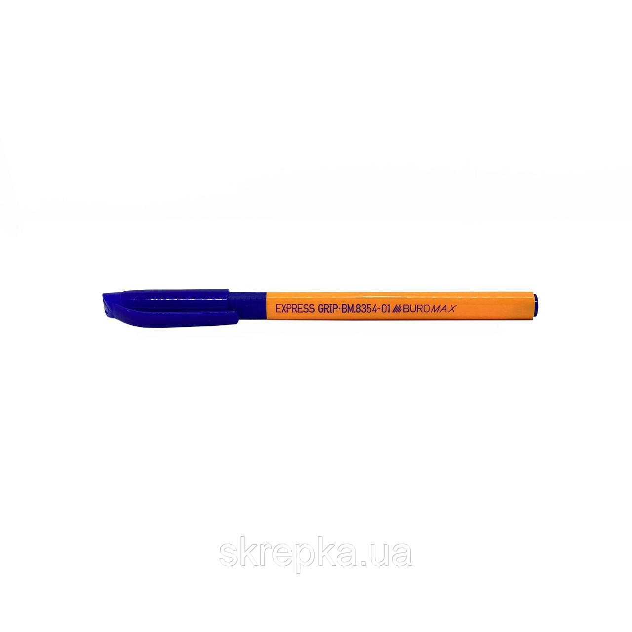 Ручка масляна EXPRESS GRIP 0,5 мм рез.грип трехгр.корпус Buromax