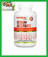 Витамин С, Содиум аскорбат, NutriBiotic, Immunity, аскорбат натрия, кристаллический порошок, 227 г