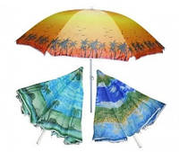 Зонт пляжний Umbrella 2м система ромашка з нахилом