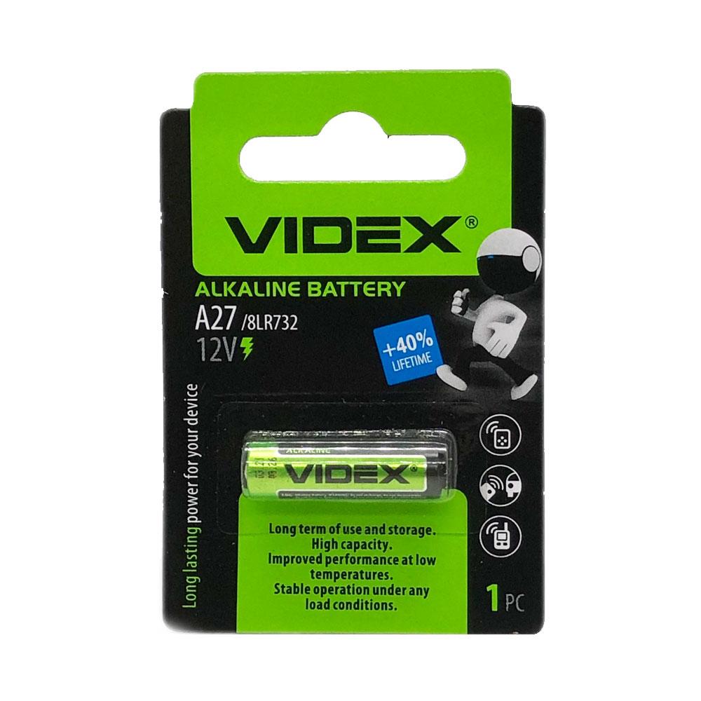 Батарейка A27 Videx Alkaline (12v)