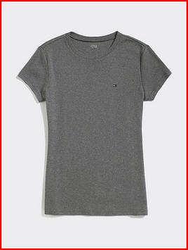 Жіноча футболка TOMMY HILFIGER Essential Favorite Crewneck T-Shirt ОРИГІНАЛ (розмір L) сіра