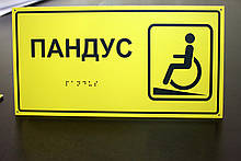 Таблички зі шрифтом Брайля