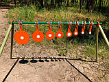 Стійка з мішенями "Дійка 8 вертушок", для калібру 22LR.  Сателит (701), фото 3