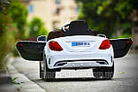 Дитячий електромобіль Mercedes (2 мотори по 25W, MP3, USB) Bambi M 3981EBLR-1 Білий, фото 5