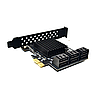 Контролер T-Adapter PCI-E x1 to 6 x SATA Marvell 9215 + ASM1093 адаптер на 6 SATA, фото 3