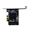Контролер T-Adapter PCI-E x1 to 6 x SATA Marvell 9215 + ASM1093 адаптер на 6 SATA, фото 4