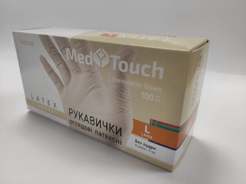 Рукавички оглядові латексні розмір L100 шт