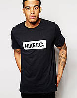 Черная футболка с логотипом "Nike F. C."
