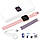 Смарт годинник Smart Watch Series 6 FK88 2 браслета пудрові ( код: IBW731P ), фото 7