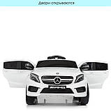 Дитячий електромобіль Mercedes (4 мотори по 35W, MP3, USB) Bambi M 4124EBLR-1 Білий, фото 6