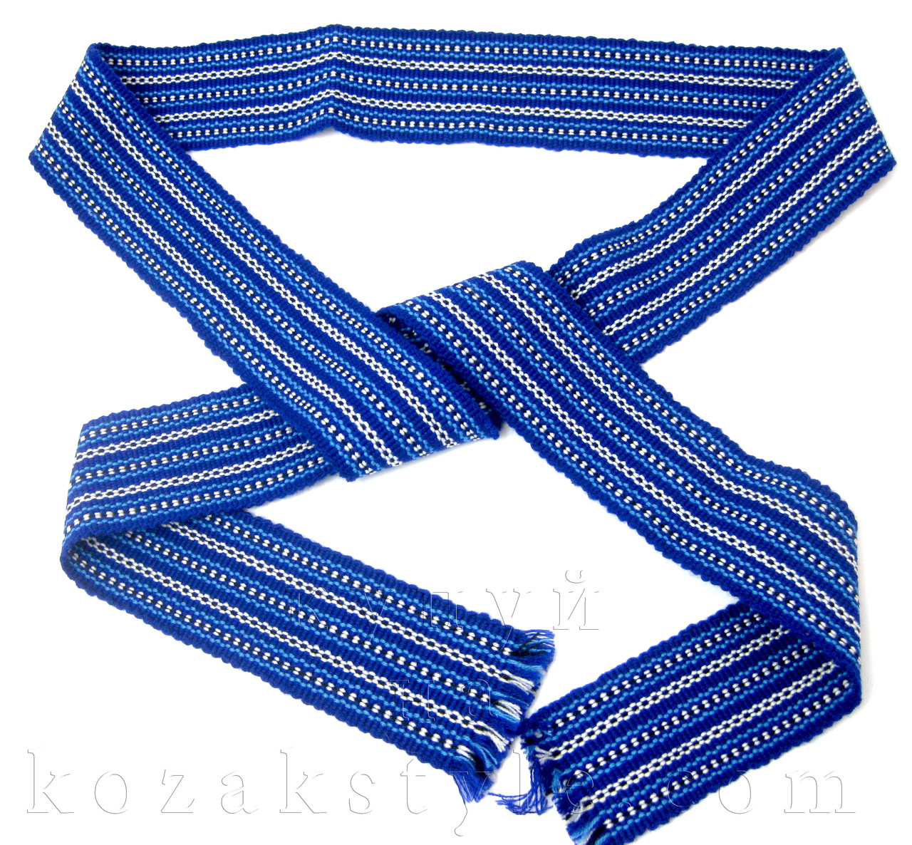 Пояс до вишиванки великий синій