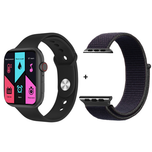 Смарт годинник Smart Watch Series 6 FK88 2 браслета чорні ( код: IBW731B )