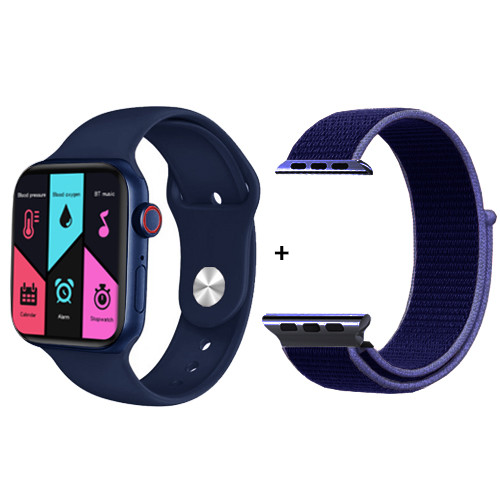 Смарт годинник Smart Watch Series 6 FK88 2 браслета сині ( код: IBW731Z )